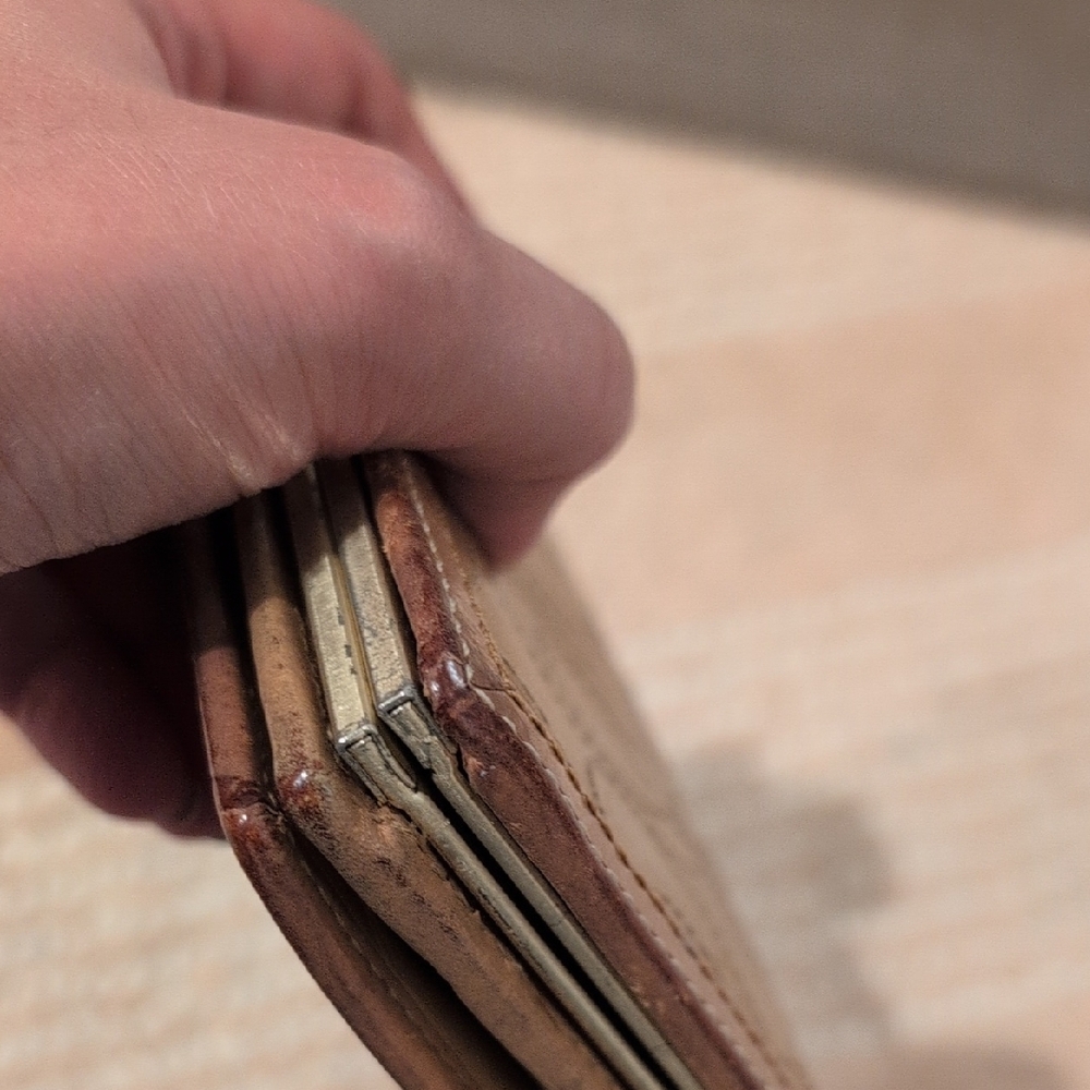 Coach Tan Leather Women's Wallet - Picture 9 of 14